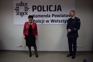 Uroczystość pożegnania przechodzącej na emeryturę Pani Haliny Andrzejewskiej.  Przemowa bohaterki uroczystości.